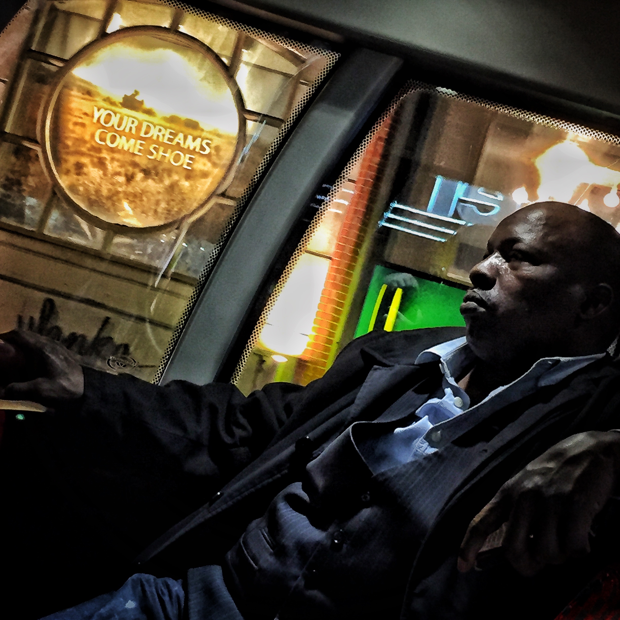 Wild Portrait on a bus, Photography